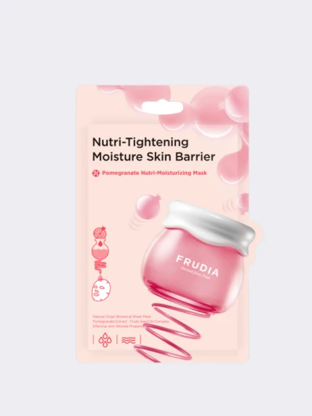 Питательная тканевая маска для лица с гранатом FRUDIA Pomegranate Nutri-Moisturizing Mask Питательная тканевая маска для лица с гранатом FRUDIA Pomegranate Nutri-Moisturizing Mask