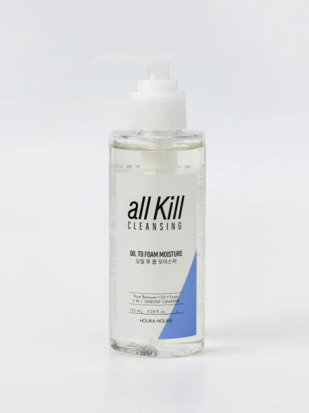Увлажняющее гидрофильное масло-пенка Holika Holika All Kill Cleansing Oil To Foam Moisture