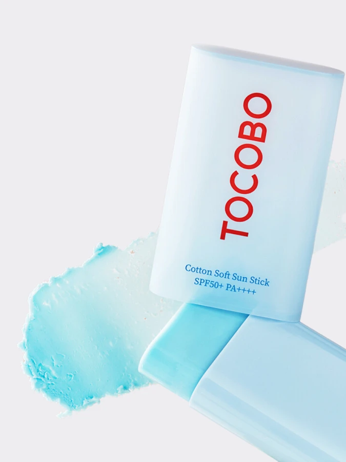 Себорегулирующий солнцезащитный стик с растительными экстрактами TOCOBO Cotton Soft Sun Stick SPF50+ PA++++