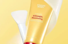 Осветляющая маска-плёнка с экстрактом ацеролы и ниацинамидом EQQUALBERRY Vitamin illuminating Night Wrapping Mask