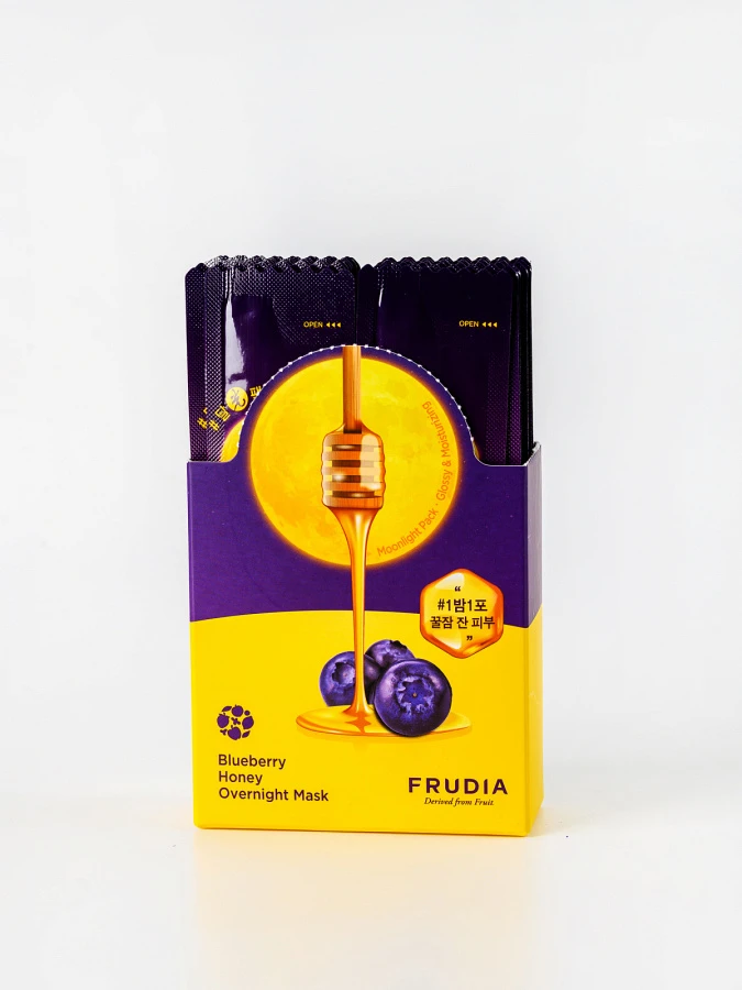 Питательная ночная маска с черникой и медом FRUDIA Blueberry Honey Overnight Mask
