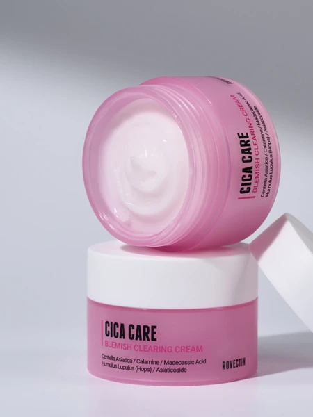 Успокаивающий крем для лица с экстрактом центеллы азиатской ROVECTIN Cica Care Blemish Clearing Cream Успокаивающий крем для лица с экстрактом центеллы азиатской ROVECTIN Cica Care Blemish Clearing Cream