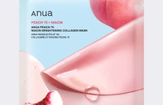 Тонизирующая гидрогелевая маска для сияния кожи с экстрактом персика ANUA Peach 70 Niacin Brightening Collagen Mask