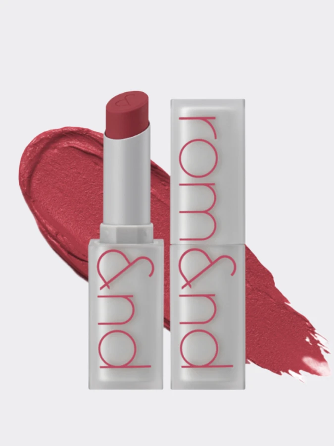 Мягкая кремовая помада в оттенке розового заката rom&nd Zero Matte Lipstick 04 Before Sunset