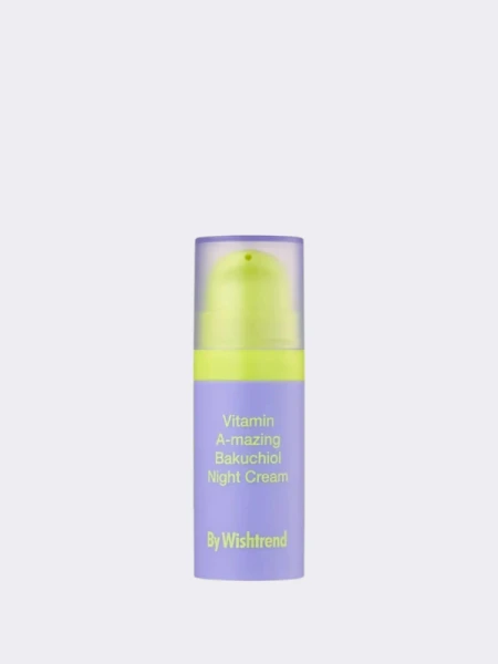 МИНИ Ночной регенерирующий крем с бакучиолом и ретиналем By Wishtrend Vitamin A-mazing Bakuchiol Night Cream МИНИ Ночной регенерирующий крем с бакучиолом и ретиналем By Wishtrend Vitamin A-mazing Bakuchiol Night Cream