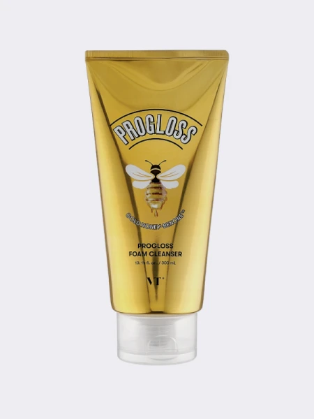 Смягчающая пенка для умывания с прополисом и золотом VT Cosmetics Progloss Foam Смягчающая пенка для умывания с прополисом и золотом VT Cosmetics Progloss Foam
