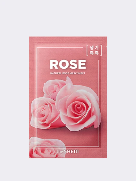 Тонизирующая тканевая маска с экстрактом розы The Saem Natural Rose Mask Sheet Тонизирующая тканевая маска с экстрактом розы The Saem Natural Rose Mask Sheet