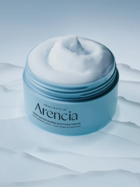 Укрепляющий крем для лица с гиалуроновой кислотой и ПДРН Arencia Deep Water Surge Soothing Cream