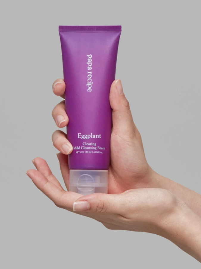 Очищающая пенка для умывания с экстрактом баклажана Papa Recipe Eggplant Clearing Mild Cleansing Foam