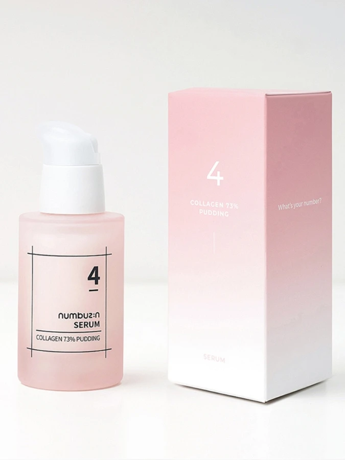 Разглаживающая сыворотка-пуддинг с коллагеном Numbuzin No.4 Collagen 73% Pudding Serum