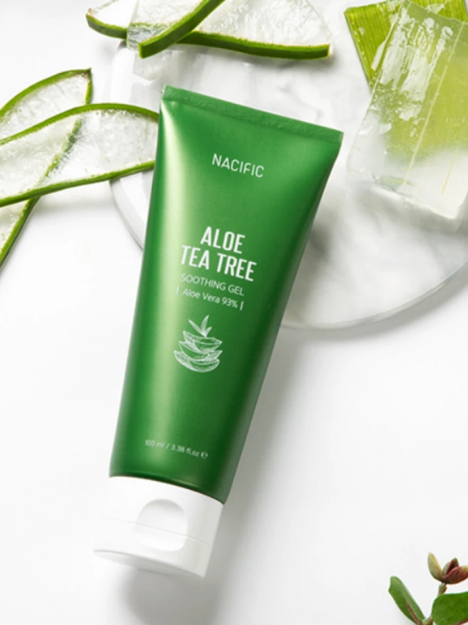 Успокаивающий универсальный гель для лица и тела с экстрактом чайного дерева и алоэ Nacific Aloe Tea Tree Soothing Gel