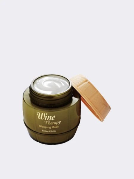 Осветляющая ночная винная маска-желе с белым вином Holika Holika Wine Therapy Sleeping Mask White Wine