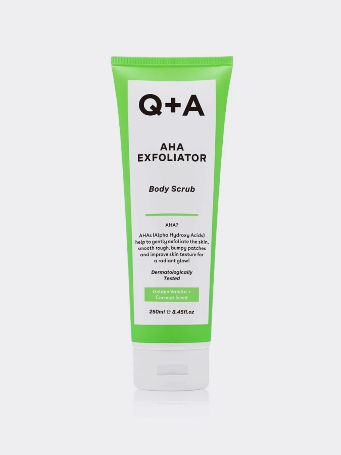 Отшелушивающий скраб для тела с фруктовыми кислотами Q+A AHA Exfoliator