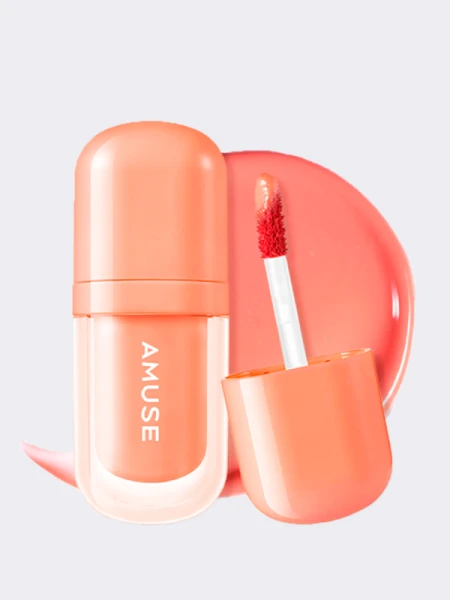 Глянцевый тинт-плампер для губ AMUSE Bebe Tint 02 Papaya Coral