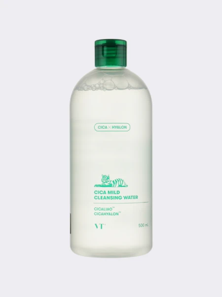 Очищающая вода с центеллой азиатской и гиалуроновой кислотой VT Cosmetics Cica Mild Cleansing Water
