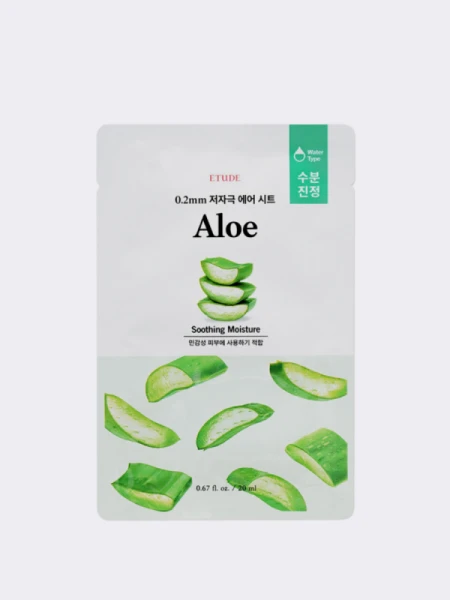 Успокаивающая тканевая маска для лица с экстрактом алоэ ETUDE HOUSE 0.2 Therapy Air Mask Aloe Успокаивающая тканевая маска для лица с экстрактом алоэ ETUDE HOUSE 0.2 Therapy Air Mask Aloe