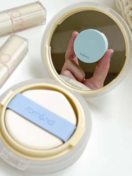 Набор кушонов с матовым финишем в натуральном бежевом оттенке rom&nd Nu Zero Cushion Mini Set 03 Natural 21 SPF24 PA++