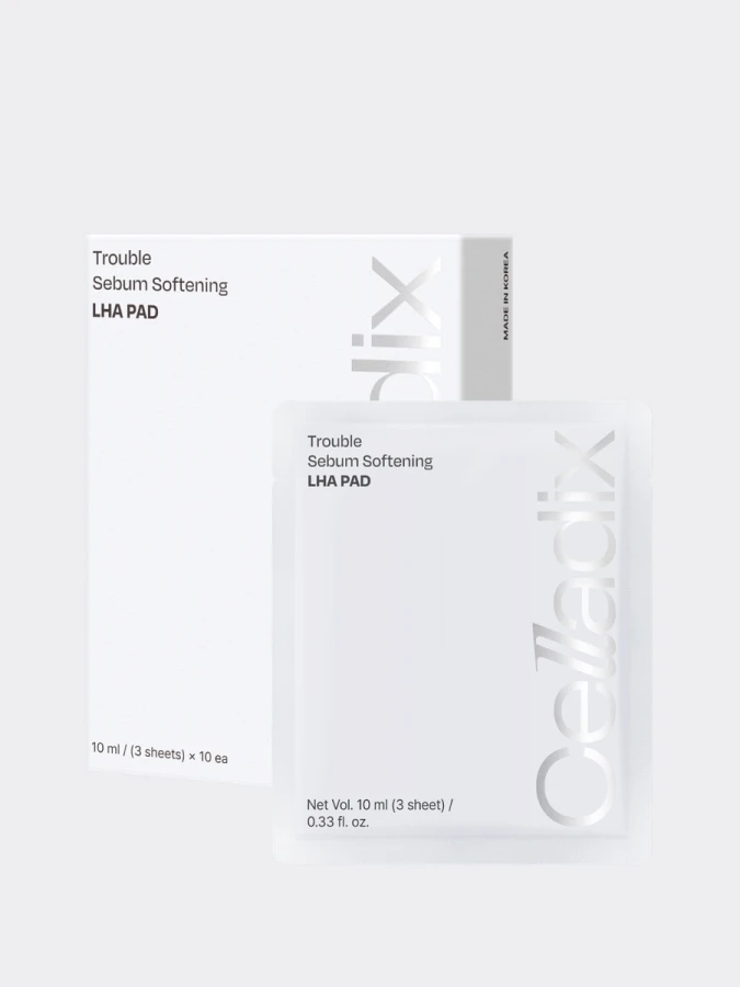 Набор обновляющих тонер-дисков с кислотами Celladix Trouble Sebum Softening LHA Pad