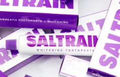 Отбеливающая зубная паста с перекисью водорода для свежего дыхания SALTRAIN Purple Clean Breath Toothpaste
