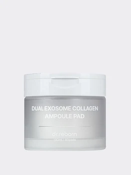 Восстанавливающие тонер-диски с двойными экзосомами и коллагеном DR.REBORN Dual Exosome Ampoule Pad