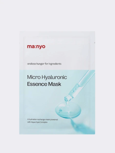 Увлажняющая тканевая маска для лица с гиалуроновой кислотой Ma:nyo Factory Micro Hyaluronic Essence Mask Увлажняющая тканевая маска для лица с гиалуроновой кислотой Ma:nyo Factory Micro Hyaluronic Essence Mask