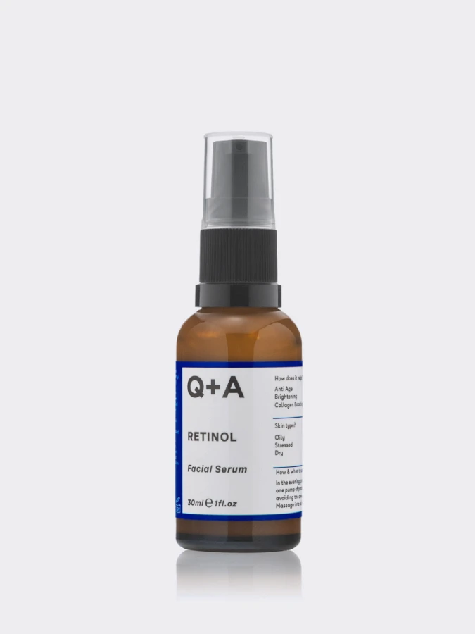 Мягкая обновляющая сыворотка с ретинолом Q+A Retinol Facial Serum