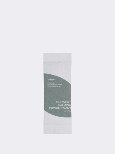 Саше с успокаивающей энзимной пудрой с экстрактом полыни IsNtree Mugwort Calming Powder Wash Саше с успокаивающей энзимной пудрой с экстрактом полыни IsNtree Mugwort Calming Powder Wash