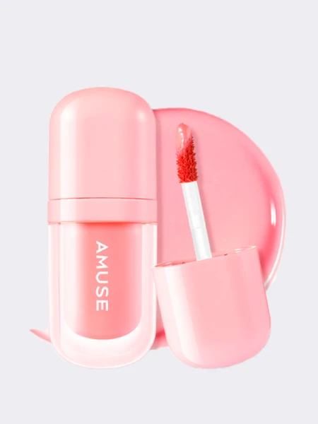 Глянцевый тинт-плампер для губ AMUSE Bebe Tint 01 Boksoonga Love