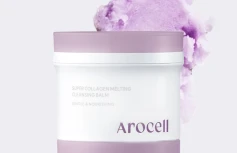 Глубокоочищающий гидрофильный бальзам-точилка с коллагеном Arocell Super Collagen Melting Cleansing Balm