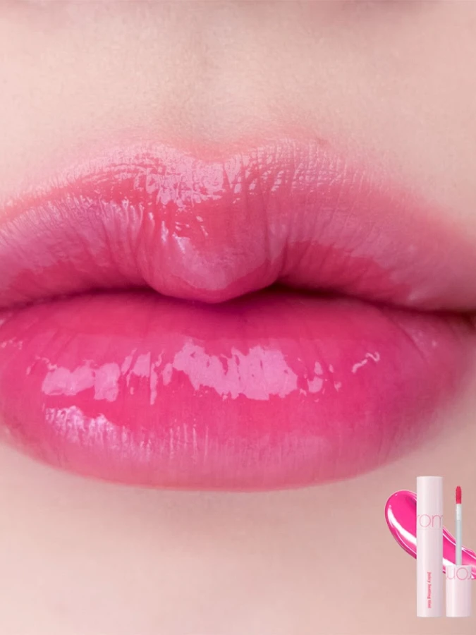 Сочный глянцевый пигмент для губ с розовым ягодным оттенком rom&nd Juicy Lasting Tint 26 Very Berry Pink