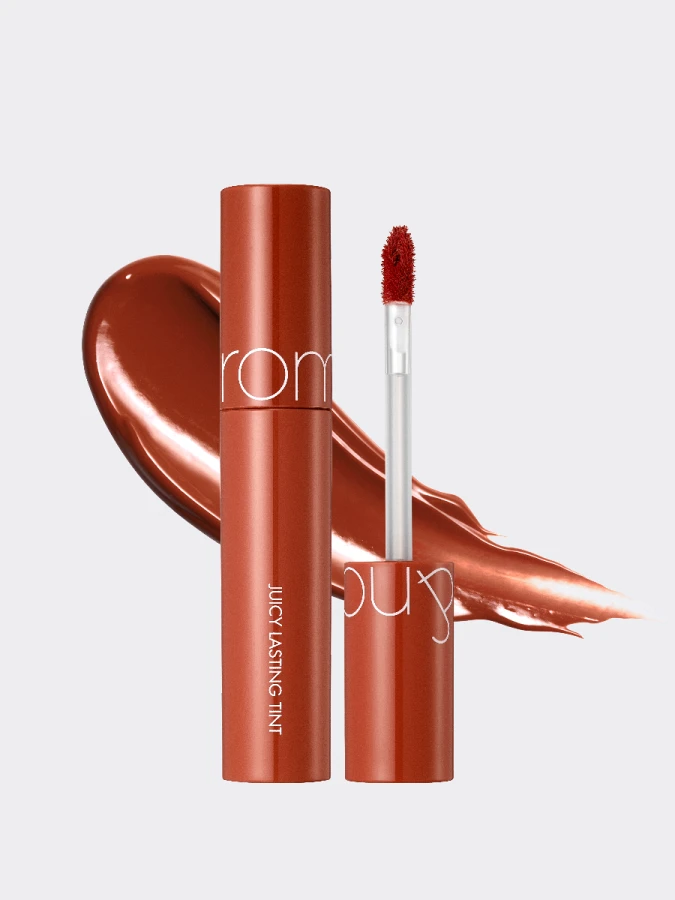 Сочный глянцевый пигмент для губ в оттенке скорлупы жёлудя rom&nd Juicy Lasting Tint 13 Eat Dotori