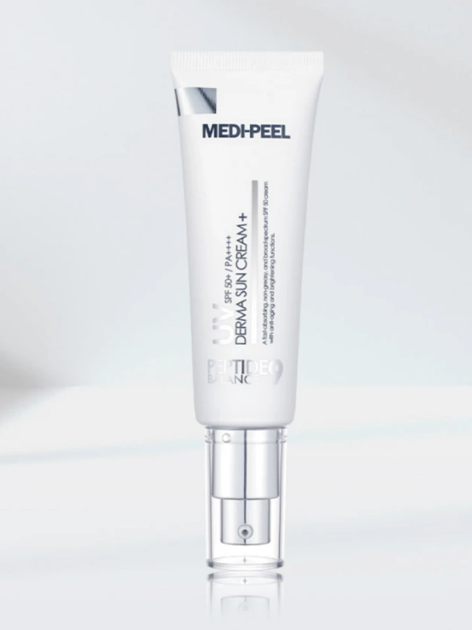 Увлажняющий солнцезащитный крем с пептидами MEDI-PEEL Peptide 9 Balance UV Derma Sun Cream SPF50+ PA++++