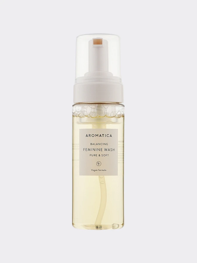 Нежная пенка для интимной гигиены AROMATICA Pure & Soft Feminine Wash