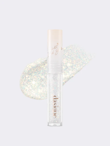 Жидкий глиттер для век Dasique Starlit Jewel Liquid Glitter #01 Frozen Gold