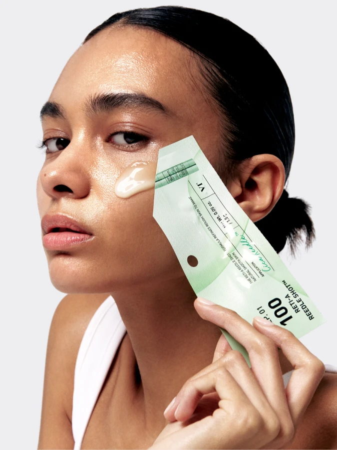 Обновляющая маска-бустер со спикулами и ретинолом VT Reti-A Reedle Shot 100 2-Step Hydrogel Mask