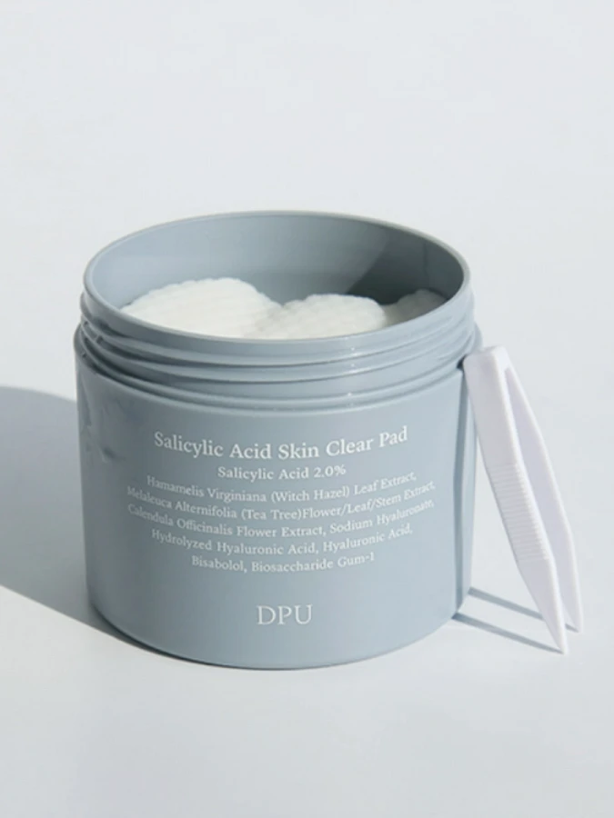 Отшелушивающие тонер-пэды для лица с салициловой кислотой 2% DPU Salicylic Acid Skin Clear Pad