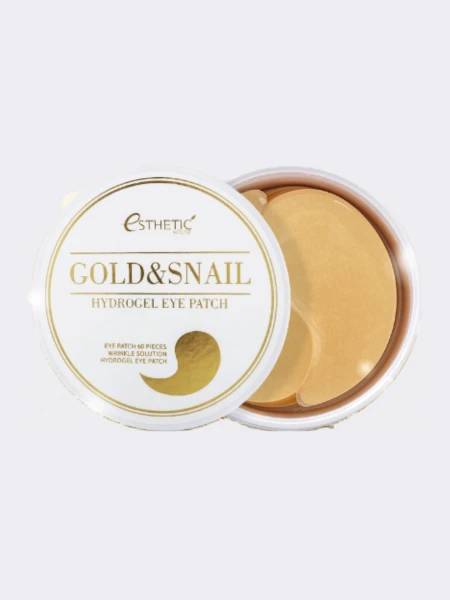 Гидрогелевые патчи для век с золотом и улиточным муцином ESTHETIC HOUSE Gold&Snail Hydrogel Eye Patch Гидрогелевые патчи для век с золотом и улиточным муцином ESTHETIC HOUSE Gold&Snail Hydrogel Eye Patch