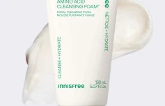 Пенка для умывания экстрактом зеленого чая и аминокислотами innisfree Green Tea Amino Hydrating Cleansing Foam