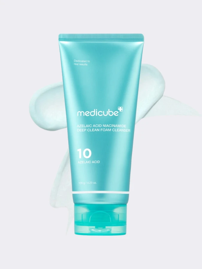 Противовоспалительная пенка для умывания с азелаиновой кислотой Medicube Azelaic Acid Niacinamide Deep Clean Foam Cleanser