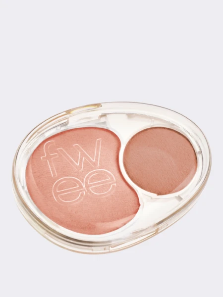 Двойные мягкие румяна с муссовой текстурой fwee Mellow Dual Blush ND01 Lazy Tempo