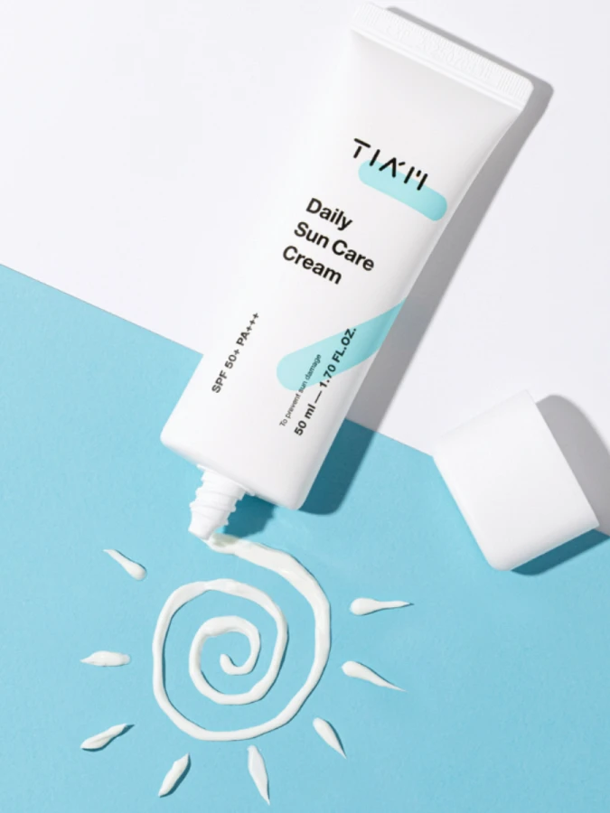 Солнцезащитный крем с токоферолом и витамином С TIAM Daily Sun Care Cream SPF 50+ PA+++