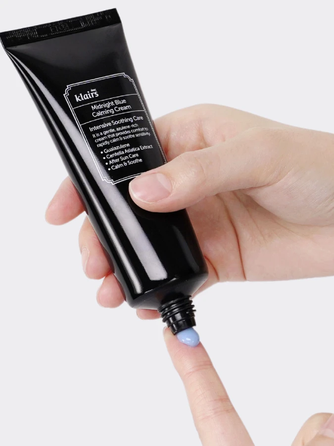 Регенерирующий успокаивающий ночной крем с пептидами и центеллой Dear, Klairs Midnight Blue Calming Cream 