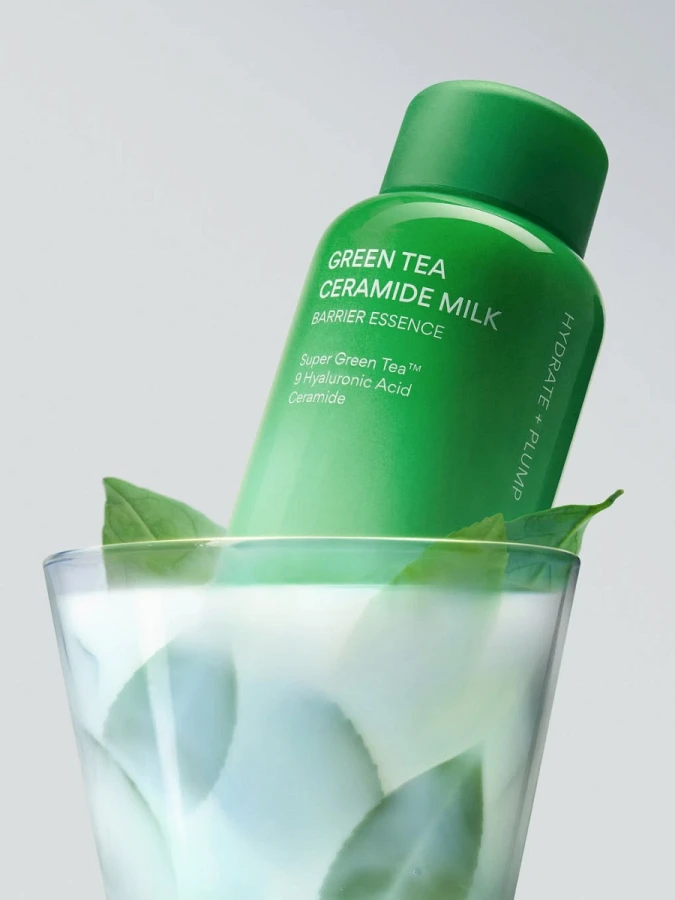 Молочный тонер-эссенция с керамидами и экстрактом зеленого чая innisfree Green Tea Ceramide Milk Barrier Essence 