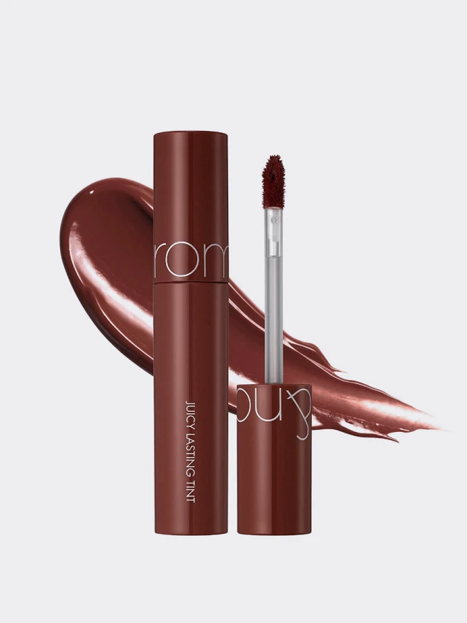 Сочный глянцевый тинт для губ с оттенком кокосовой скорлупы rom&nd Juicy Lasting Tint 20 Dark Coconut