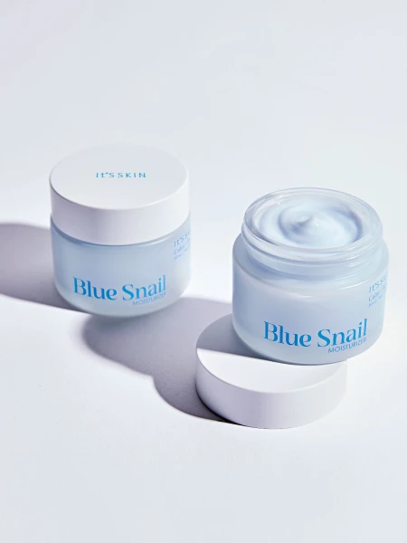 Увлажняющий крем для лица с муцином улитки и азуленом It's Skin Blue Snail Moisturizer Увлажняющий крем для лица с муцином улитки и азуленом It's Skin Blue Snail Moisturizer