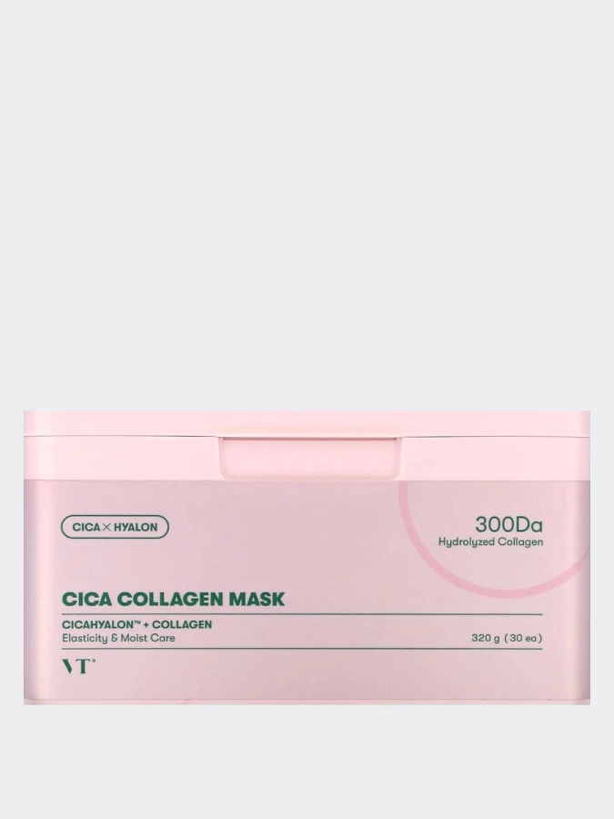 Укрепляющие тканевые маски с коллагеном  VT Cica Collagen Mask