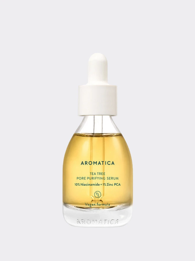 Сыворотка для жирной кожи Aromatica Tea Tree Pore Purifying Serum 10% Niacinamide + 1% Zinc PCA