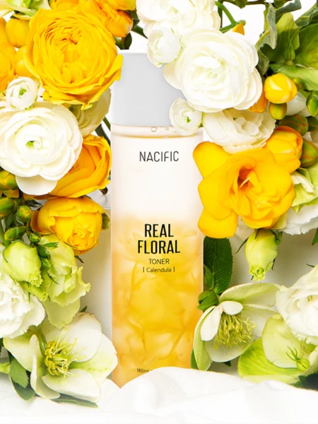 Успокаивающий тонер с экстрактом календулы Nacific Real Floral Calendula Toner Успокаивающий тонер с экстрактом календулы Nacific Real Floral Calendula Toner