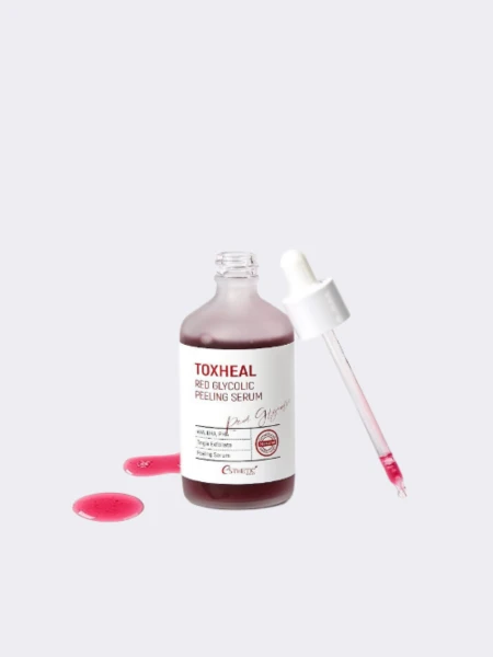Жидкий кислотный пилинг с АНА и ВНА кислотами ESTHETIC HOUSE Toxheal Red Glyucolic Peeling Serum Жидкий кислотный пилинг с АНА и ВНА кислотами ESTHETIC HOUSE Toxheal Red Glyucolic Peeling Serum