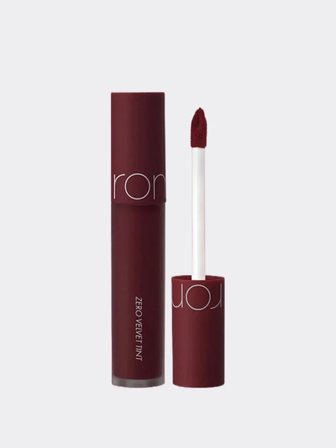 Вельветовый пигмент с матовым финишем в тёмном винном оттенке rom&nd Zero Velvet Tint 21 Villain Vest